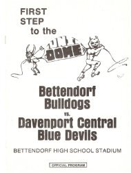 1st Round vs. Davenport Central Blue Devils - Bettendorf Footbal