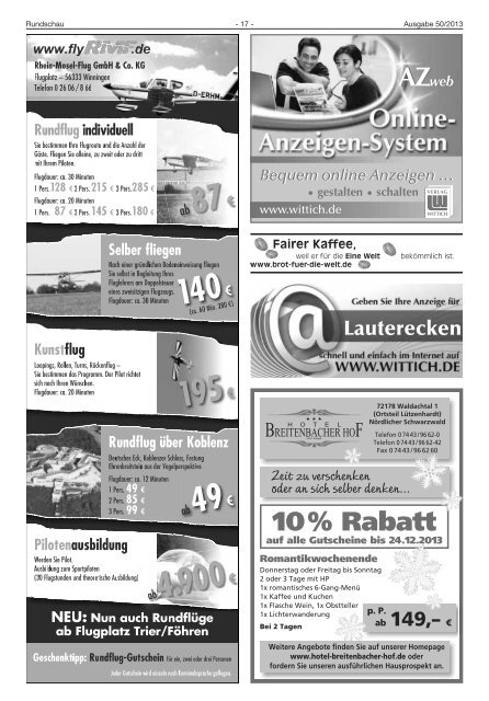 Amtsblatt KW 50 - Verbandsgemeinde Lauterecken