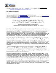 Press Release - American Documentary, Inc.