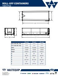 ROLL-OFF CONTAINERS - Wastequip