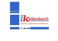 Kaltenbach product overview - Emil Kaltenbach GmbH & Co.