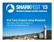 IPv6 Trace Analysis using Wireshark - Sharkfest - Wireshark