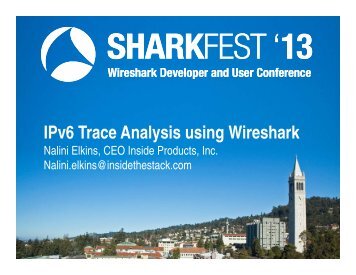 IPv6 Trace Analysis using Wireshark - Sharkfest - Wireshark