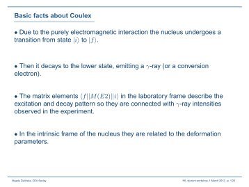 Coulomb excitation