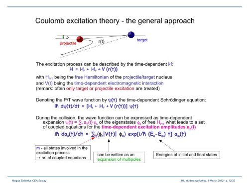 Coulomb excitation