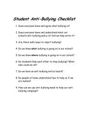 Anti-Bullying Ambassador Checklist & Action Plan - Oxcentric