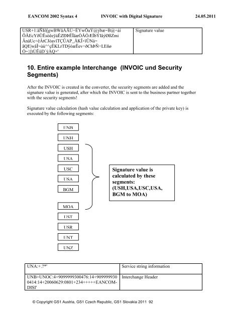 Commercial Invoice - GS1 Austria GmbH