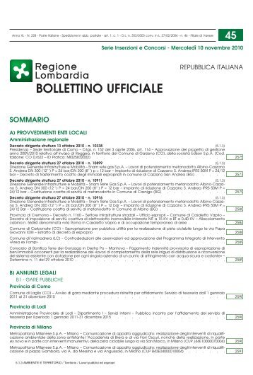 bollettino lombardia 10-11 - Comune di Verbania