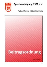 Beitragsordnung - SV 07 Bischofsheim