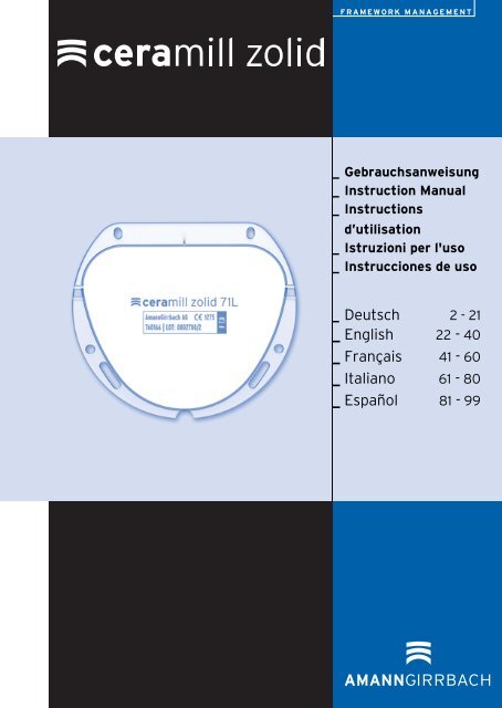 Deutsch _ English _ Français _ Italiano _ Español - AmannGirrbach ...
