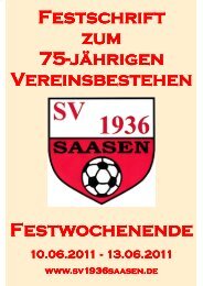 Festschrift Nr. 1 - SV 1936 Saasen