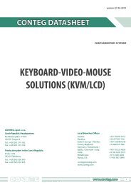 KEYBOARD‑VIDEO‑MOUSE SOLUTIONS (KVM/LCD) - Conteg