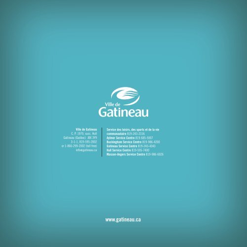 gatineau's policy on sports, recreation and the ... - Ville de Gatineau