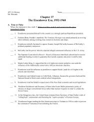 Chapter 37: The Eisenhower Era, 1952-1960 - Main