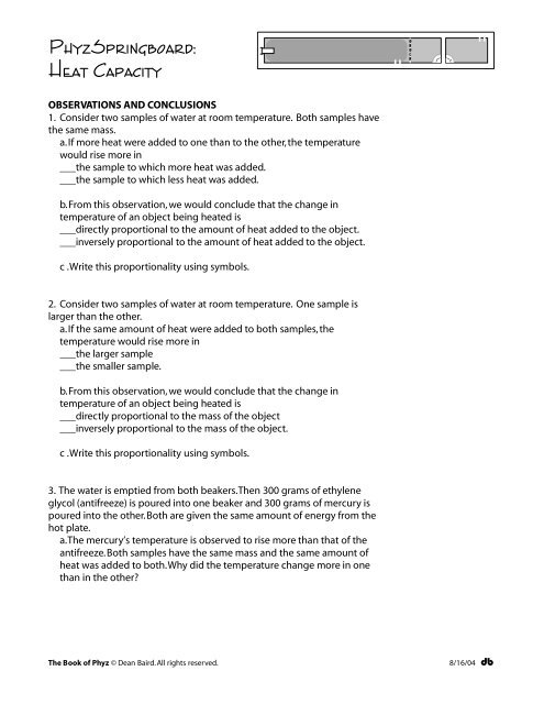 Heat_Capacity - Cobb Learning