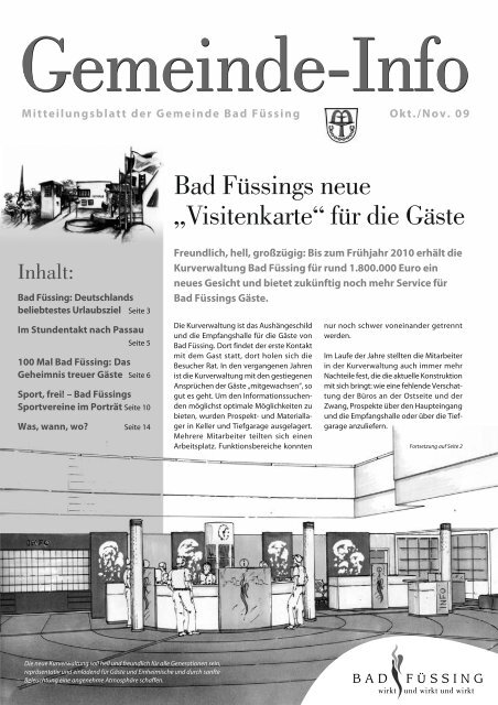 Bad Füssings neue „Visitenkarte“ für die Gäste - Gemeinde Bad ...
