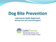 Dog Bite Prevention Powerpoint - Lake County Health Department