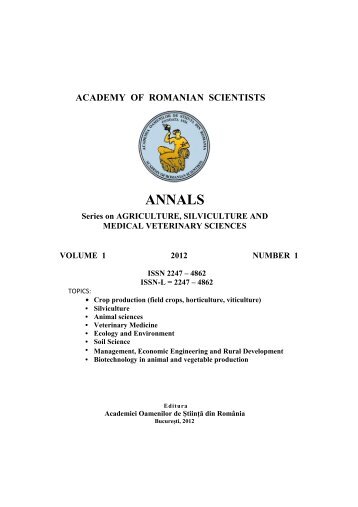 ANNALS - Academia Oamenilor de Stiinta din Romania