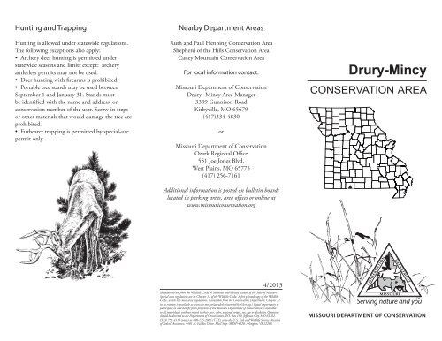 Drury-Mincy Conservation Area - Missouri Department of Conservation
