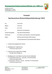 Kreissportschützenverband Börde von 1990 e.V. - KSSV-Boerde