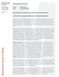 Full press release .pdf - Manhattan School of Music