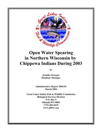 Open water spearing in northern Wisconsin by Chippewa Indians ...