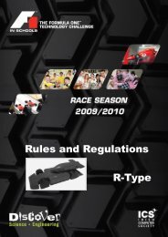 Rules and Regulations R-Type - F1 in Schools
