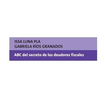 cuadernillo 20 ABC del secreto de los deudores fiscales