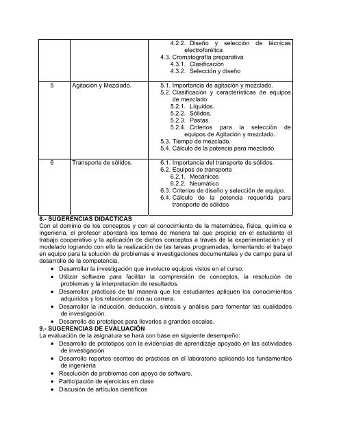 Operaciones Unitarias I - Instituto TecnolÃ³gico de Morelia