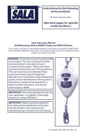 Instructions - Self Retracting Lifeline