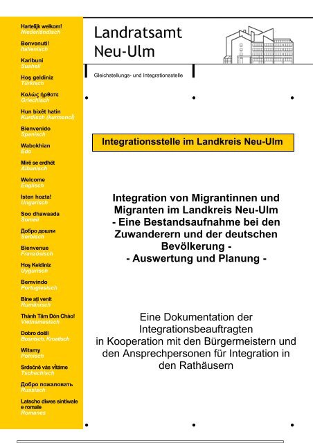 Integration von Migrantinnen und Migranten im Landkreis Neu-Ulm