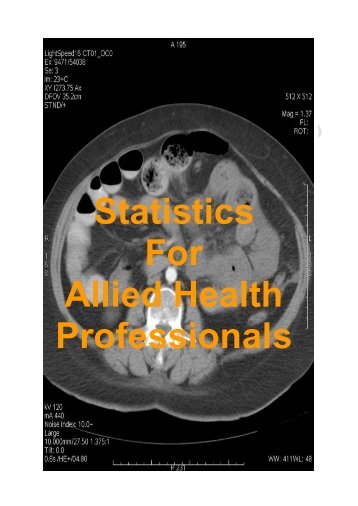 Statistics For Allied Health Professionals - MEDLABSTATS.com