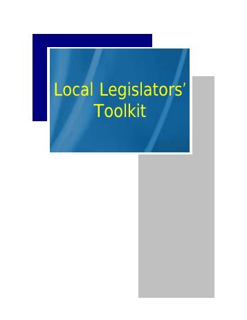 Local Legislators' Toolkit - The Sangguniang Panlalawigan ng ...