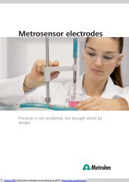 Metrosensor electrodes