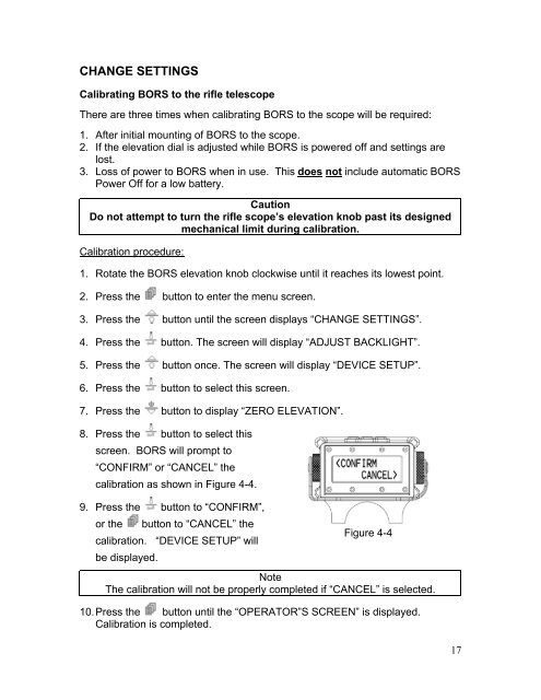 Operator Manual - Barrett BORS - NIOA LEM