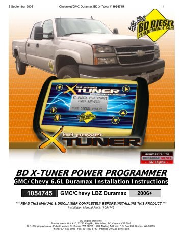 bd x-tuner power programmer - RealTruck.com