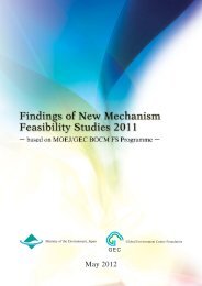 Findings of New Mechanism Feasibility Studies 2011 - Global ...