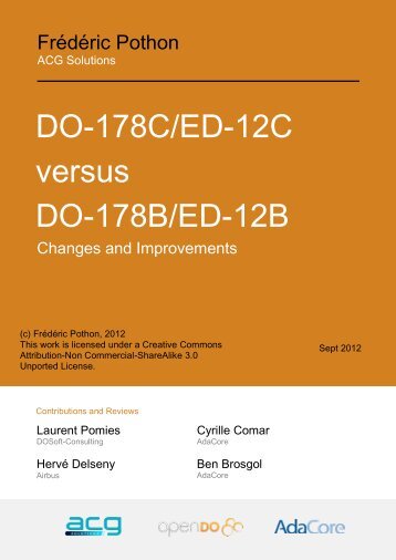 DO-178C/ED-12C versus DO178B/ED-12B: Changes and ...