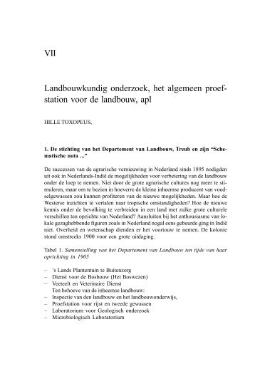 Landbouwkundig onderzoek - Nederlandsch Economisch-Historisch ...