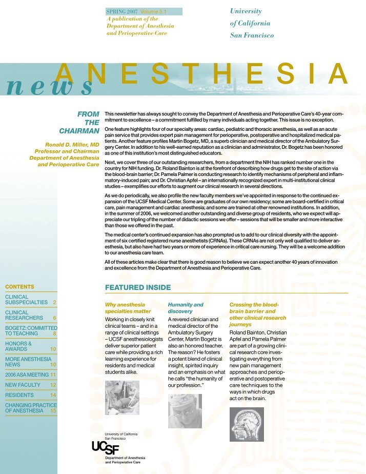 Anesthesia Ucsf Edu Magazines Anesthesia Ucsf Edu Magazines
