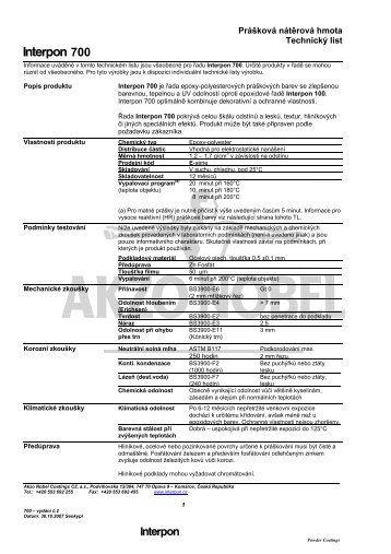 Interpon 700 - Intro / Akzo Nobel Powder Coatings se představuje