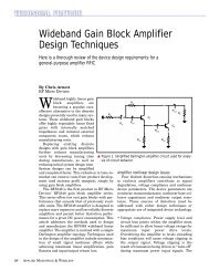 Wideband Gain Block Amplifier Design Techniques
