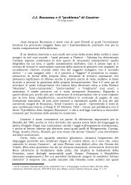 J.J. Rousseau e il “problema” di Cassirer - Politicamente.Net