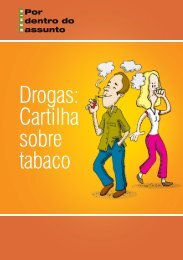 Drogas: Cartilha sobre tabaco - Ministério da Justiça