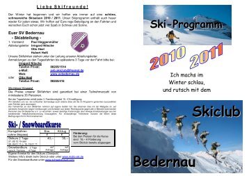 Skiclub Bedernau - SV Bedernau