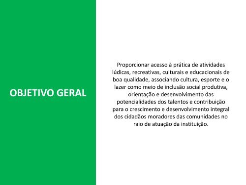 objetivo geral - Stam