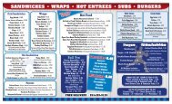 Clipper Café menu - Joe DiMaggio Children's Hospital