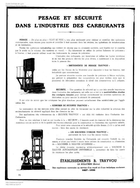 Revue Technica, annÃ©e 1939, numÃ©ro Hors-sÃ©rie 1 - Histoire de l ...