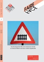 Faire Face, Ausgabe/Edition 2-2013 - ASPr-SVG