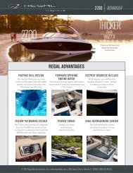 2700 BOWRIDER REGAL ADVANTAGES - Regal Boats
